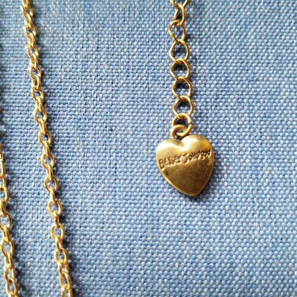 💚✨Betsey Johnson Green Hearts Double-Chain Necklace & Earrings - EPC✨💚 - Picture 14 of 16